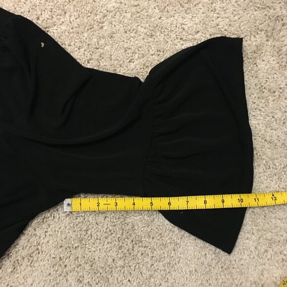 Green Envelope USA Made Witchy Black Bell Sleeve Top - Picture 16 of 16